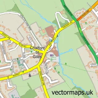 Street map sample of Chalfont St Giles, Buckinghamshire