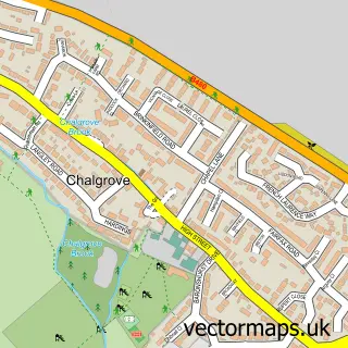 Street map sample of Chalgrove, Oxfordshire