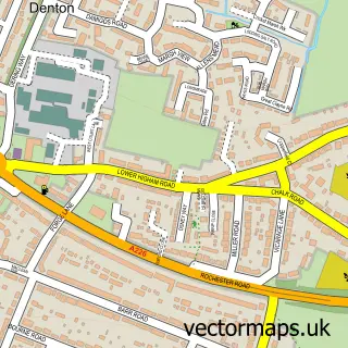 Street map sample of Chalk, Kent