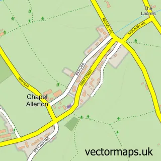 Street map sample of Chapel Allerton, Somerset