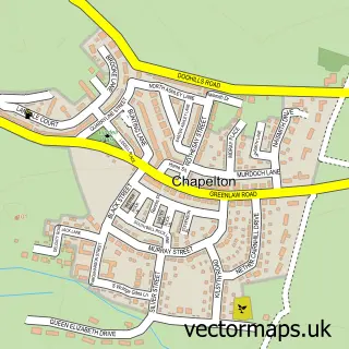 Street map sample of Chapelton of Elsick, Kincardineshire
