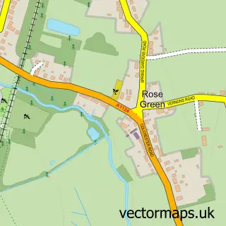 Street map sample of Chappel, Essex