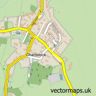 Street map sample of Chardstock, Devon