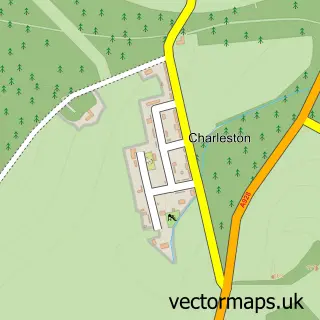Street map sample of Charleston, Angus
