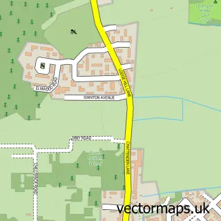 Street map sample of Chattenden, Kent