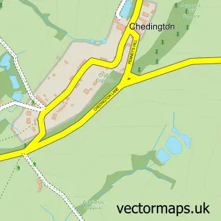 Street map sample of Chedington, Dorset