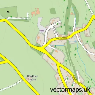 Street map sample of Chedworth, Gloucestershire
