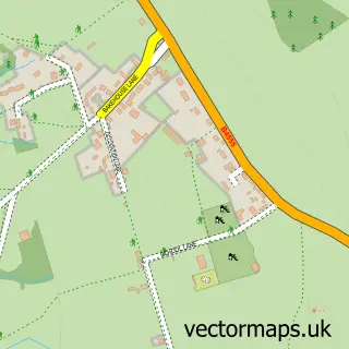 Street map sample of Chelmarsh Common, Shropshire