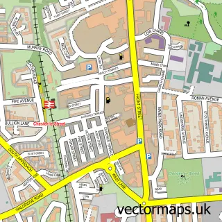 Street map sample of Chester-le-Street, Durham