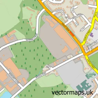 Street map sample of Chesterton, Staffordshire