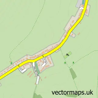 Street map sample of Chillerton, Isle of Wight