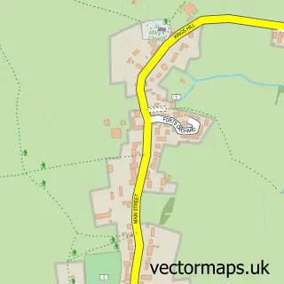 Street map sample of Chilthorne Domer, Somerset