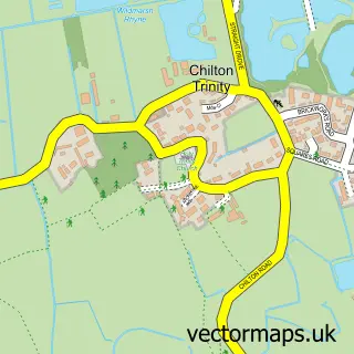 Street map sample of Chilton Trinity, Somerset