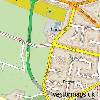 Street map sample of Chilton, Kent