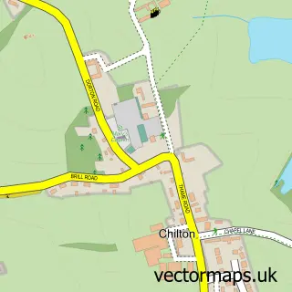 Street map sample of Chilton, Buckinghamshire