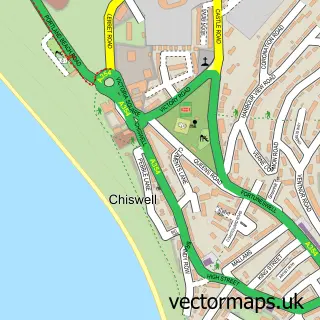 Street map sample of Chiswell, Dorset