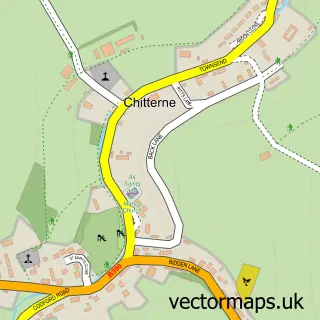 Street map sample of Chitterne, Wiltshire