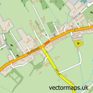 Street map sample of Chorley, Cheshire