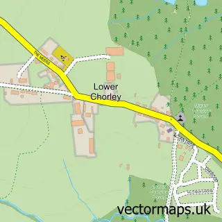 Street map sample of Chorley, Shropshire