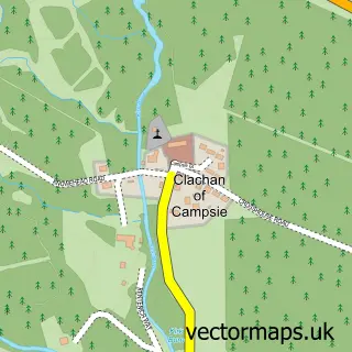 Street map sample of Clachan of Campsie, Dunbartonshire