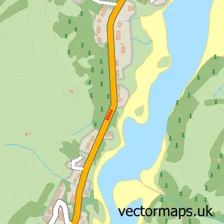 Street map sample of Clachan-Seil, Argyll and Bute