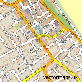 Street map sample of Cleethorpes, Lincolnshire