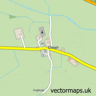 Street map sample of Cleish, Perth and Kinross