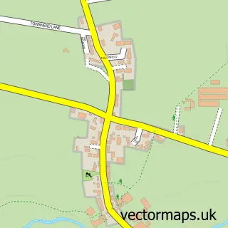 Street map sample of Cliburn, Cumbria