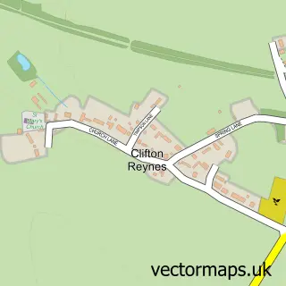 Street map sample of Clifton Reynes, Buckinghamshire