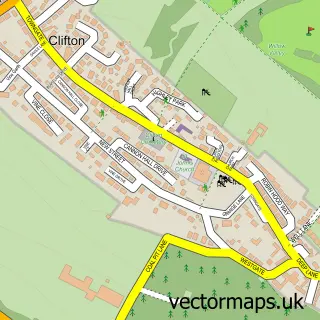 Street map sample of Clifton, West Yorkshire