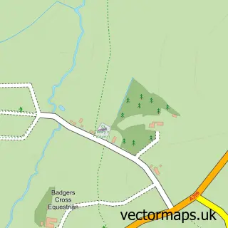 Street map sample of Cloford, Somerset