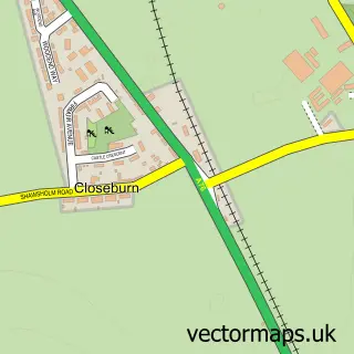 Street map sample of Closeburn, Dumfries