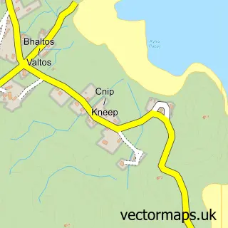 Street map sample of Cnìp, Western Isles
