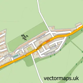 Street map sample of Coaltown of Wemyss, Fife
