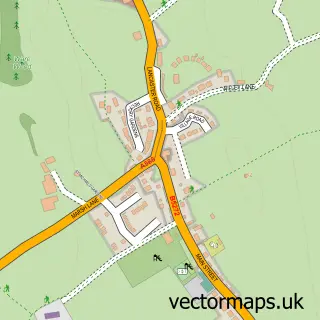 Street map sample of Cockerham, Lancashire