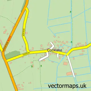 Street map sample of Cocklake, Somerset