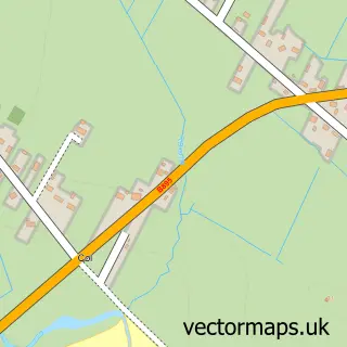 Street map sample of Col, Western Isles