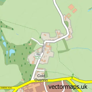 Street map sample of Cold Overton, Leicestershire
