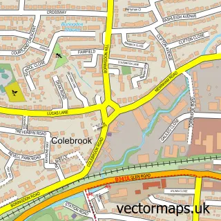 Street map sample of Colebrook Village, Devon
