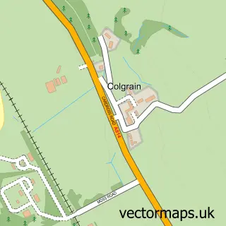 Street map sample of Colgrain, Dunbartonshire