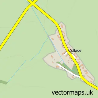 Street map sample of Collace, Perth and Kinross