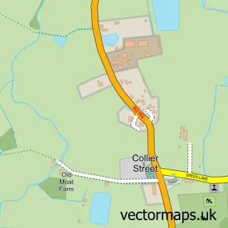 Street map sample of Collier Street, Kent