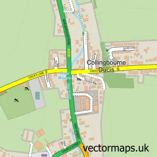 Street map sample of Collingbourne Ducis, Wiltshire
