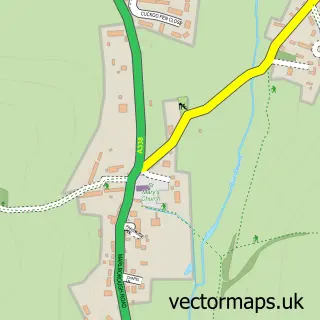 Street map sample of Collingbourne Kingston, Wiltshire