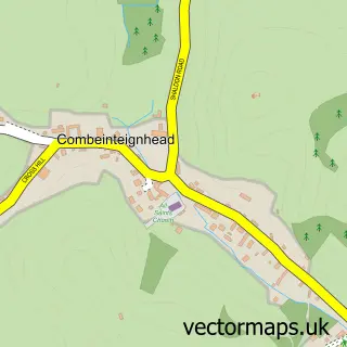 Street map sample of Combeinteignhead, Devon