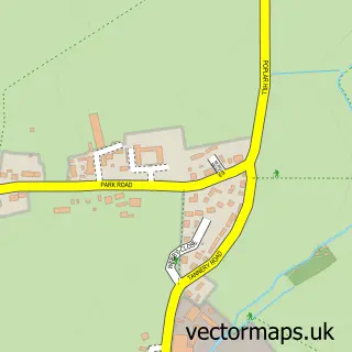 Street map sample of Combs, Suffolk