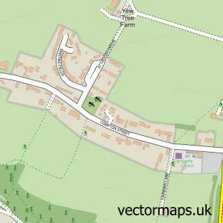 Street map sample of Compton, Hampshire