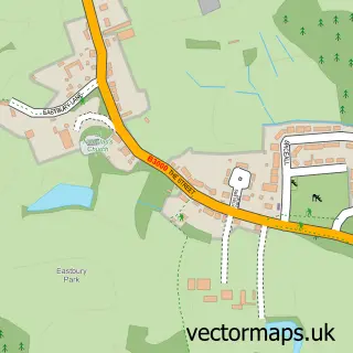 Street map sample of Compton, Surrey
