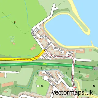 Street map sample of Conwy Marina Village, Clwyd