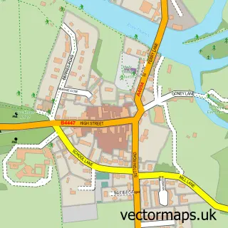 Street map sample of Cookham, Berkshire